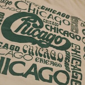 Vintage Chicago Graphic T‑Shirt in Green on Cream